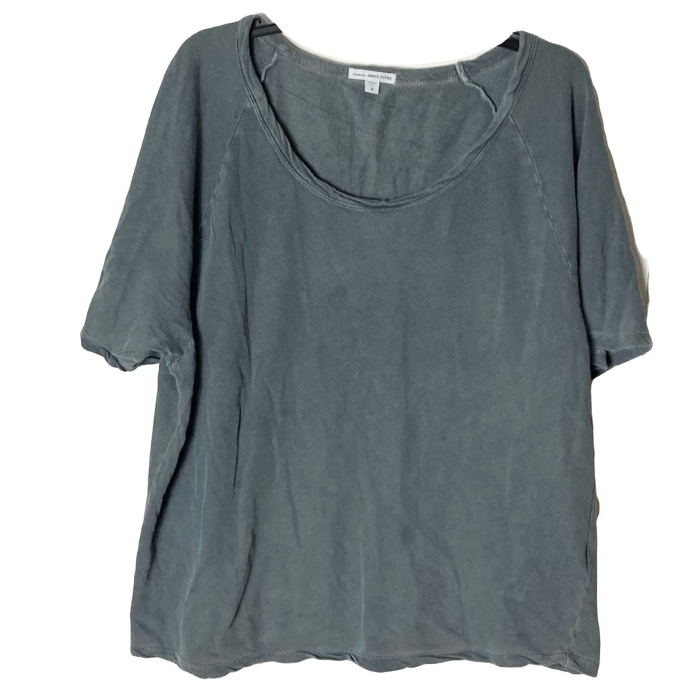 💐James Perse Washed Slate Gray Short Sleeve Sweatshirt💐